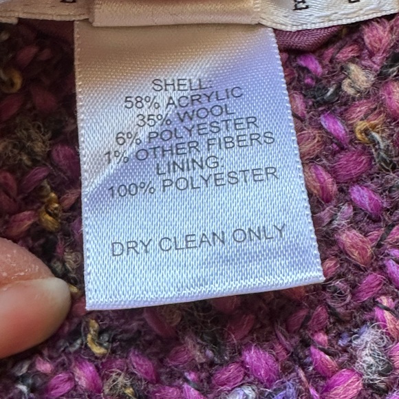 Talbots Midi multi Color knit Pinks & Purples Skirt Wool & Other Fabrics… - Picture 9 of 11